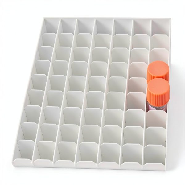 100-Place Cardboard Freezer Box ADAMAS Waterproof for Cryovials-3