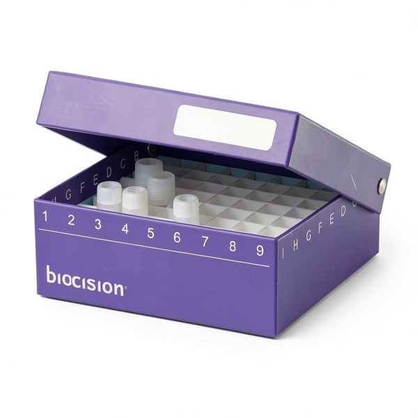 Biocision BCS-206P Purple TruCool Hinged Cryobox Pack of 5-0