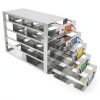 Stainless Steel 15-Well Freezer Rack Side Drawer by Biologix-0