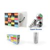 Stainless Steels 16-Well (4x4) Freezer Rack, Dimensions about 22.05*9.45*5.51 in, Side Access Drawer for Cryogenic Box Storage and Organization, Storage Boxes Sold Seperately, 1 Piece/Case-6
