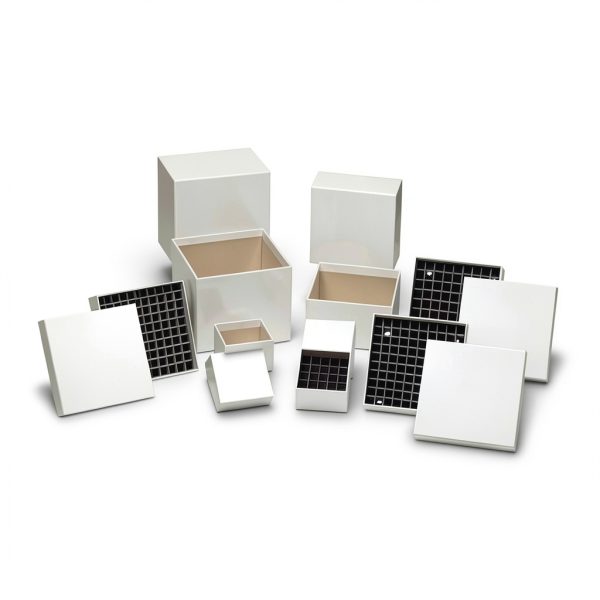 Argos Technologies 06755-71 PolarSafe Cardboard Freezer Box with 25 Place Insert, 3" L x 3" W x 2" H, Pack of 200-0