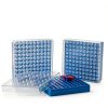 12 /Case 1 In 100-Well PC Freezer Lab Boxes, Cryo Storage Boxes for Lab Tube Storage, Blue Cryo Boxes-2