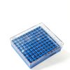 12 /Case 1 In 100-Well PC Freezer Lab Boxes, Cryo Storage Boxes for Lab Tube Storage, Blue Cryo Boxes-4