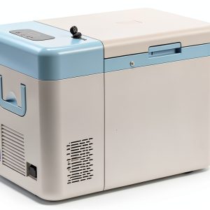 18°C ~-86°C/64.4℉~-122.8℉ Protable Ultra-Low Temperature Freezer 12V-240V Compatible Lab Cryogenic Freezer Samples Flash Freezer for Laboratory Samples Storage Lab Refrigerator 38LB-0