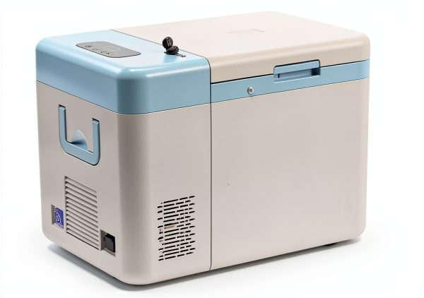 18°C ~-86°C/64.4℉~-122.8℉ Protable Ultra-Low Temperature Freezer 12V-240V Compatible Lab Cryogenic Freezer Samples Flash Freezer for Laboratory Samples Storage Lab Refrigerator 38LB-0